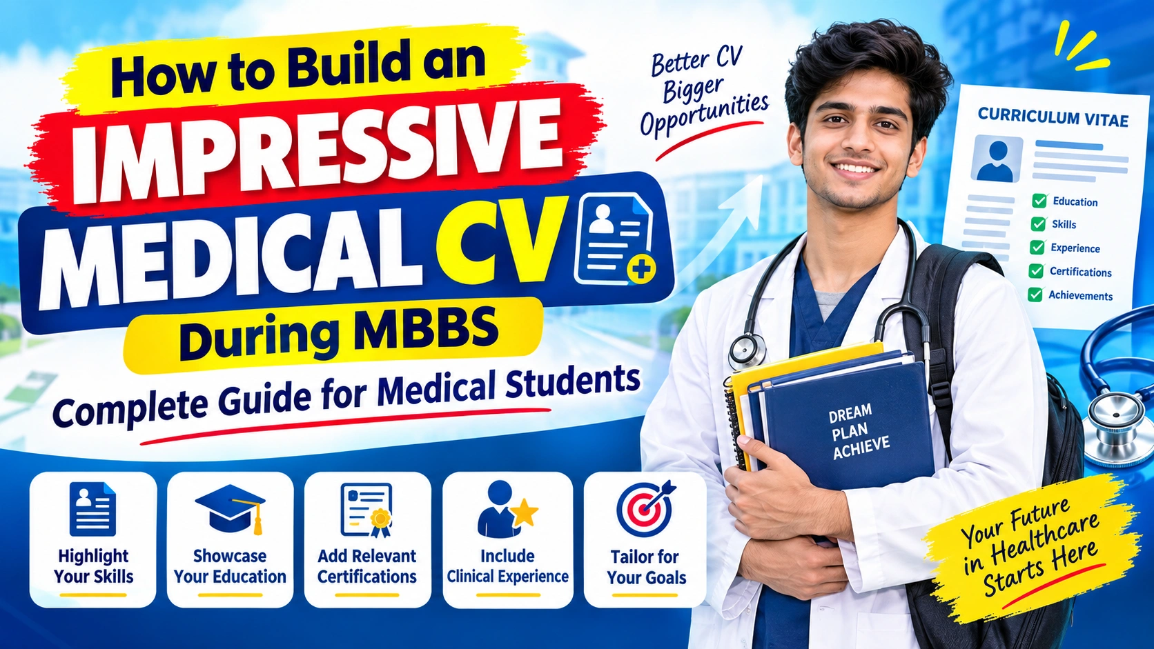 How to Build an Impressive Medical CV During MBBS: Complete Guide for Medical Students